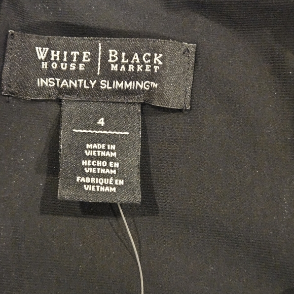 White House Black Market NWT Sz 4 Floral Print Tier Slimming Sleeveless Dress - Picture 11 of 13